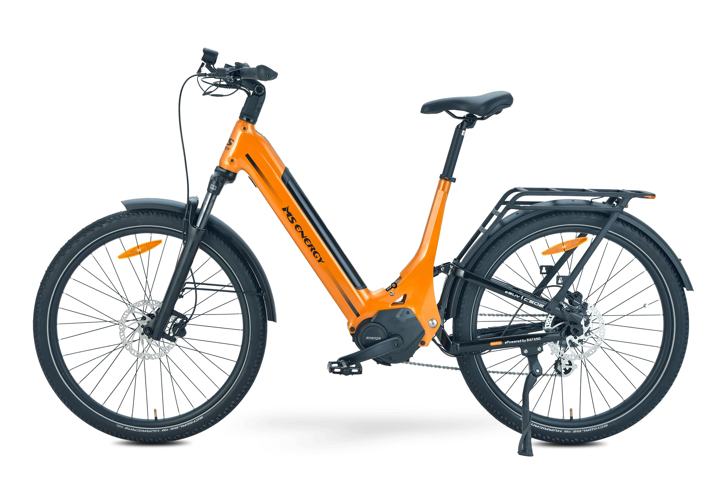 MS ENERGY - City & Offroad E-Bike - SUV c502 orange/schwarz 2/4