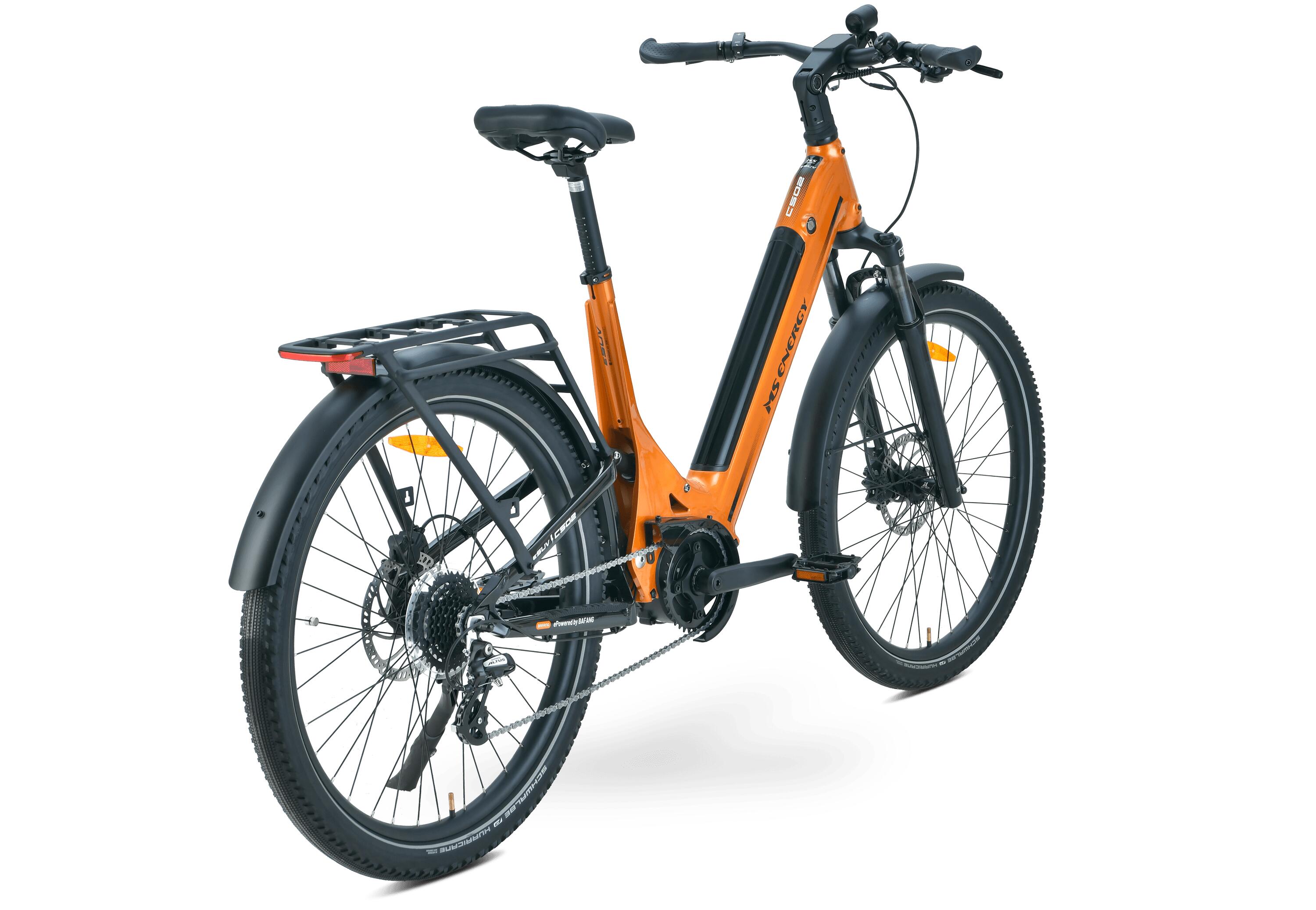 MS ENERGY - City & Offroad E-Bike - SUV c502 orange/schwarz 4/4