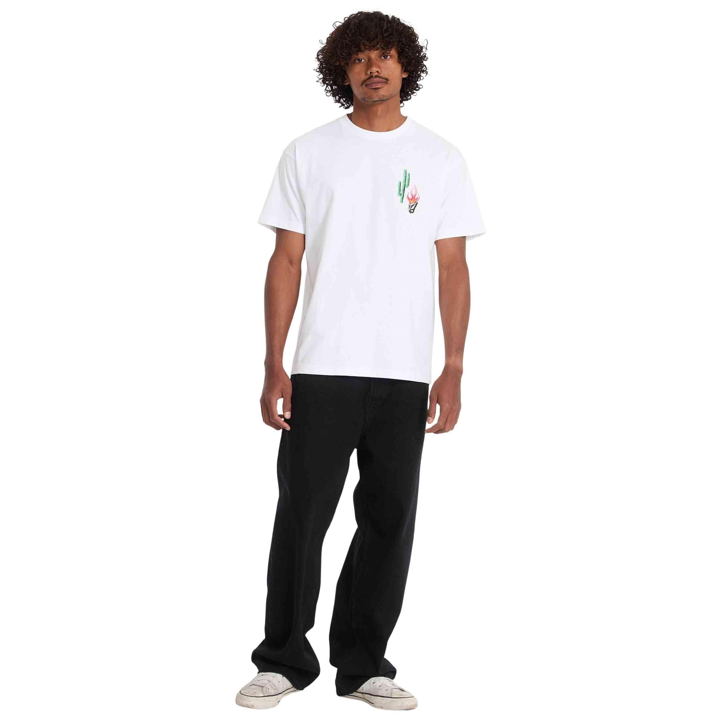 Camiseta de manga corta Volcom modelo A5212618-WHT para hombre 2/5