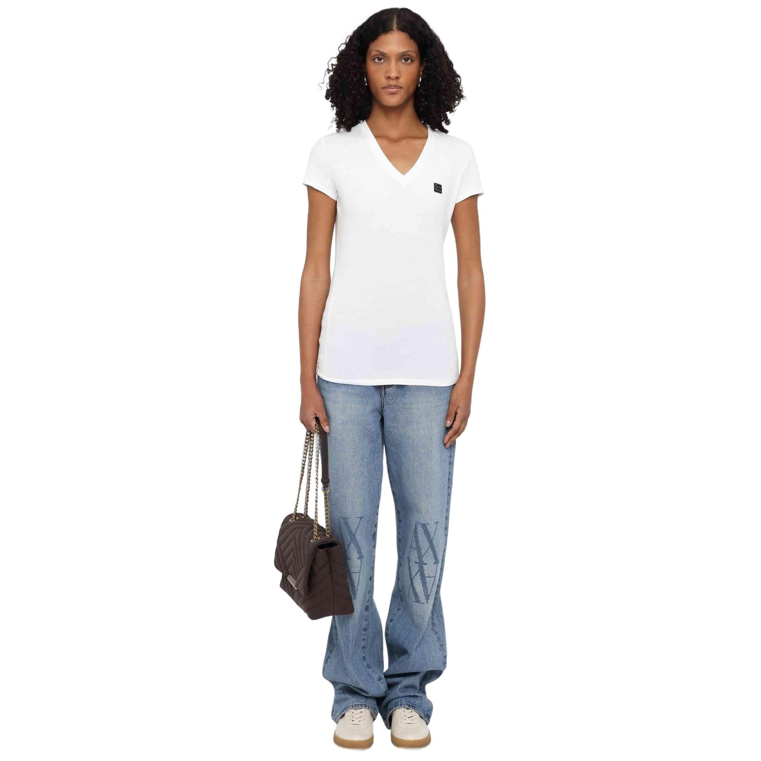 Camiseta de manga corta Armani exchange modelo 040303200011 para mujer 3/5