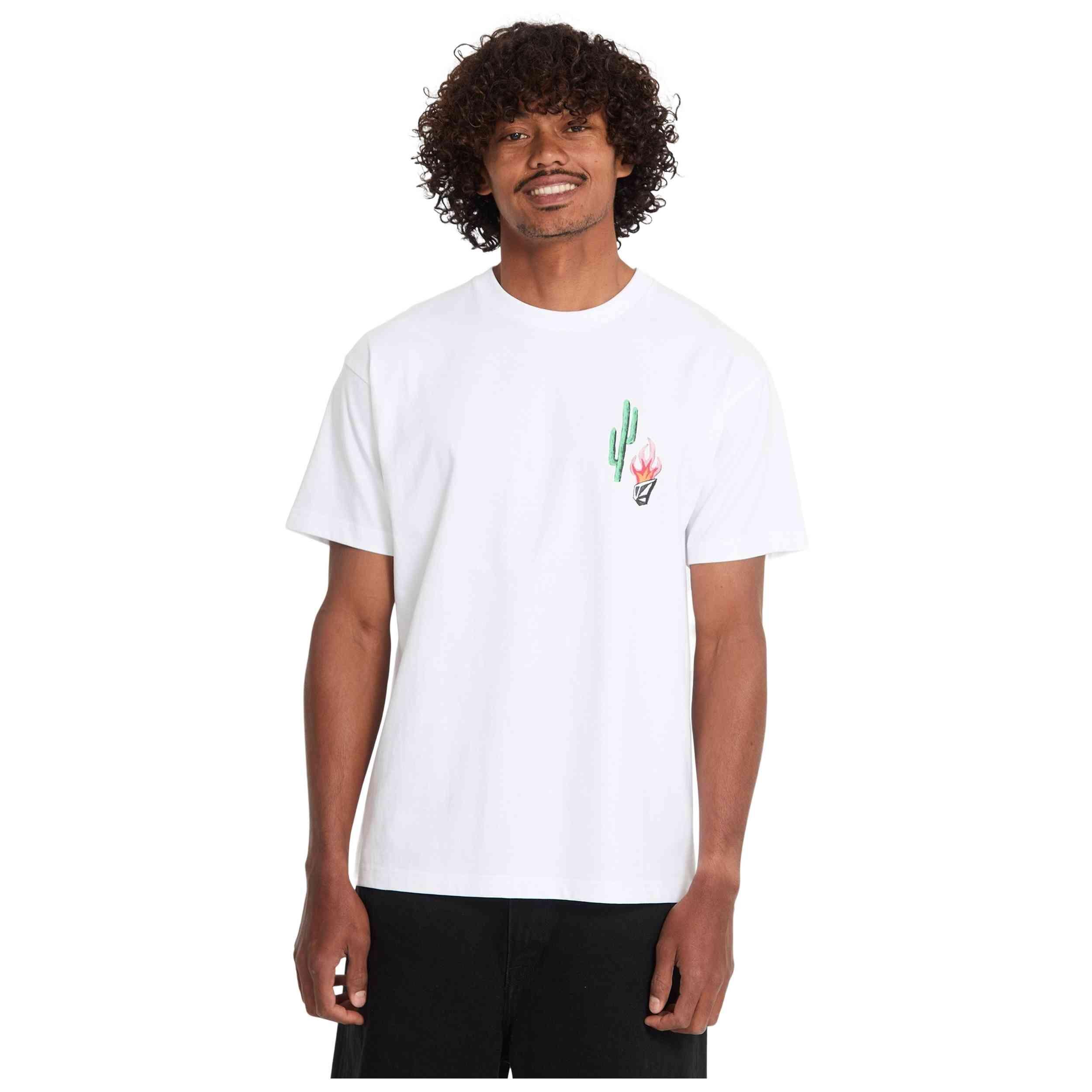Camiseta de manga corta Volcom modelo A5212618-WHT para hombre 5/5