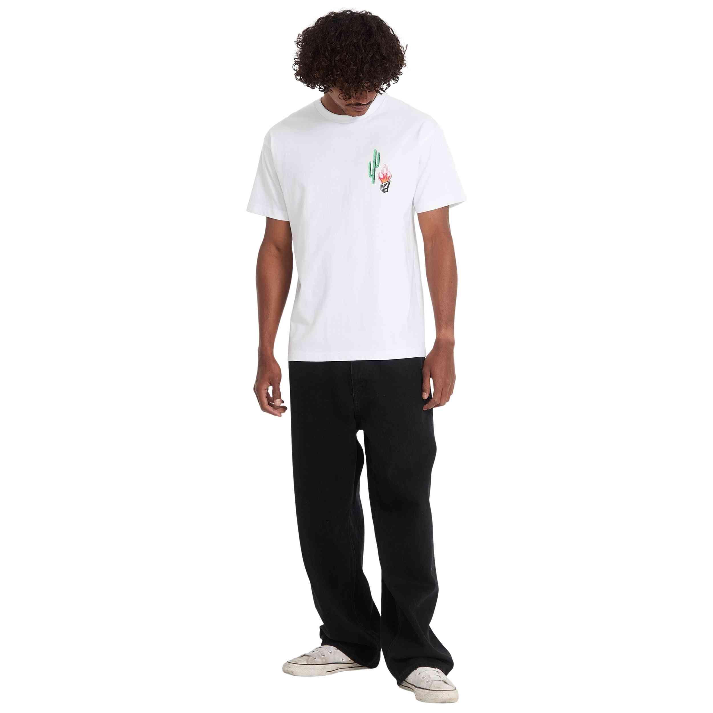 Camiseta de manga corta Volcom modelo A5212618-WHT para hombre 4/5