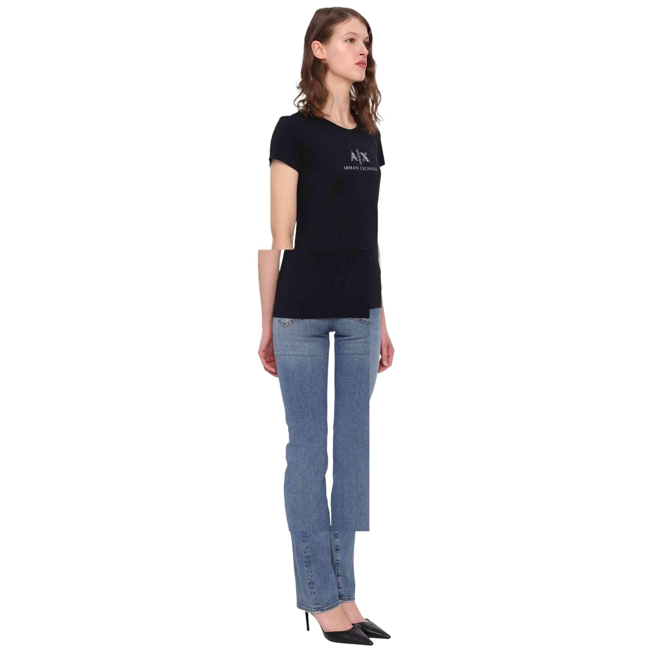 Camiseta de manga corta Armani exchange modelo 040303200013 para mujer 5/5