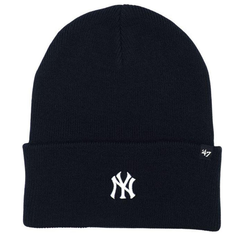 Unisex Adult New York Yankees Beanie (Navy Blue)