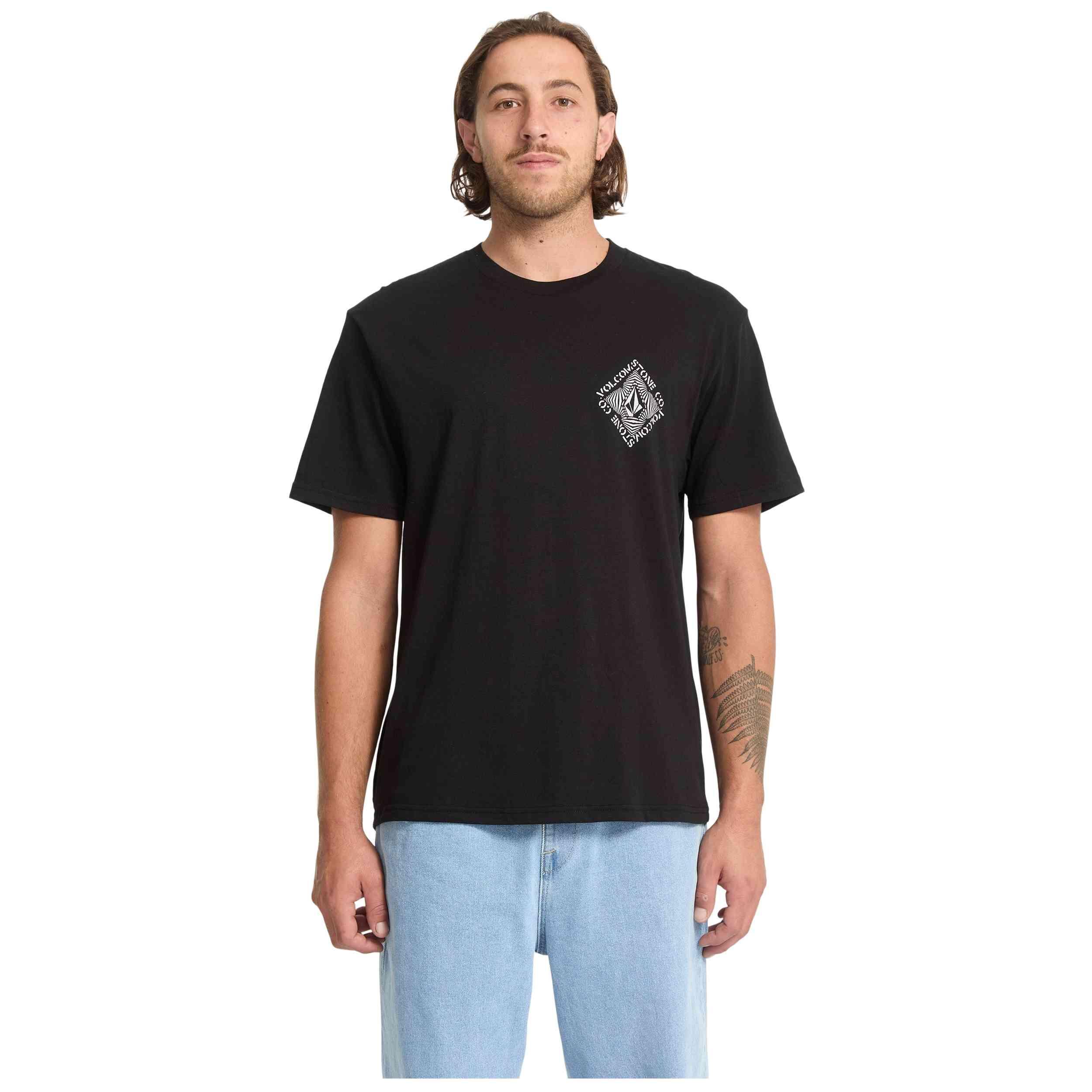 Maglia a maniche corte Volcom modello A3532551-BLK per uomini 3/5
