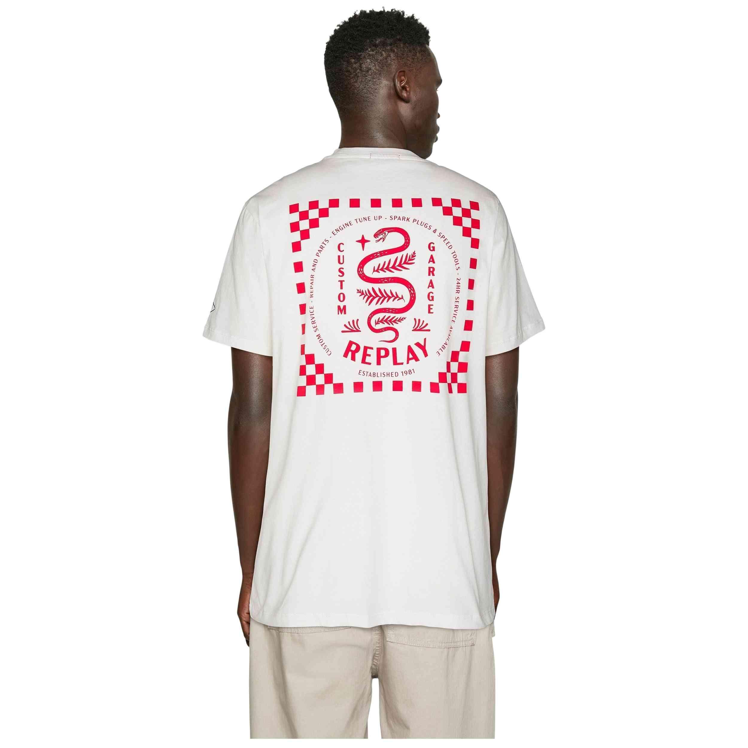 Maglia a maniche corte Replay modello M68360002660011 per uomini 3/5