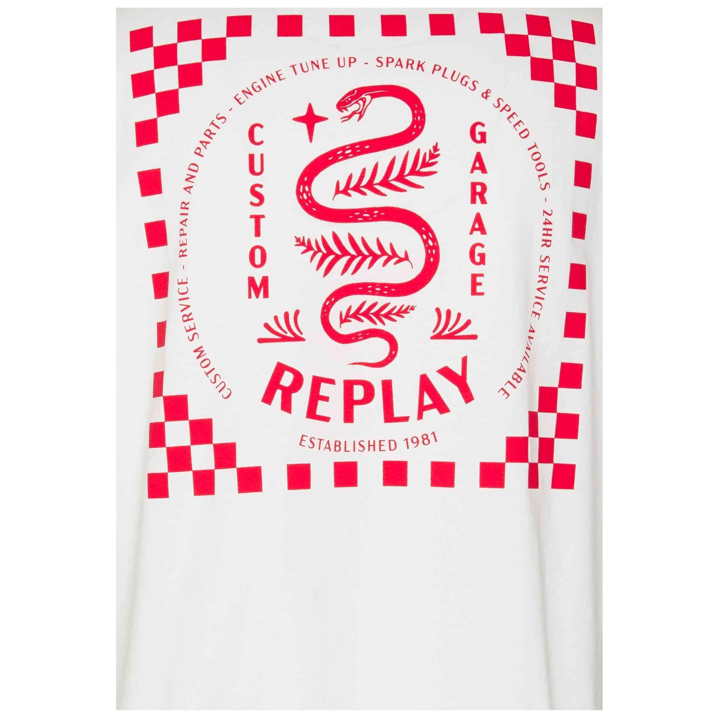 Maglia a maniche corte Replay modello M68360002660011 per uomini 5/5