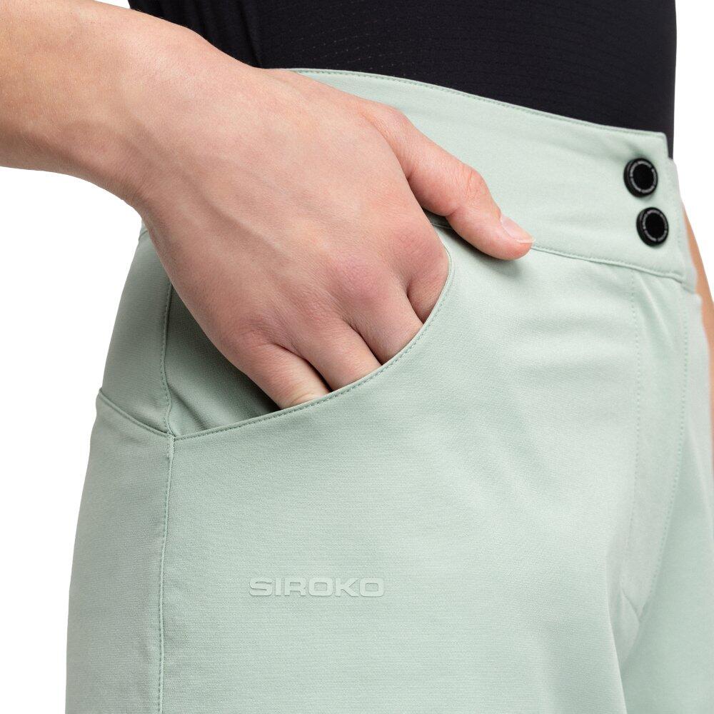 Short cyclotourisme femme Cyclisme Turf Gray Green Vert 5/7