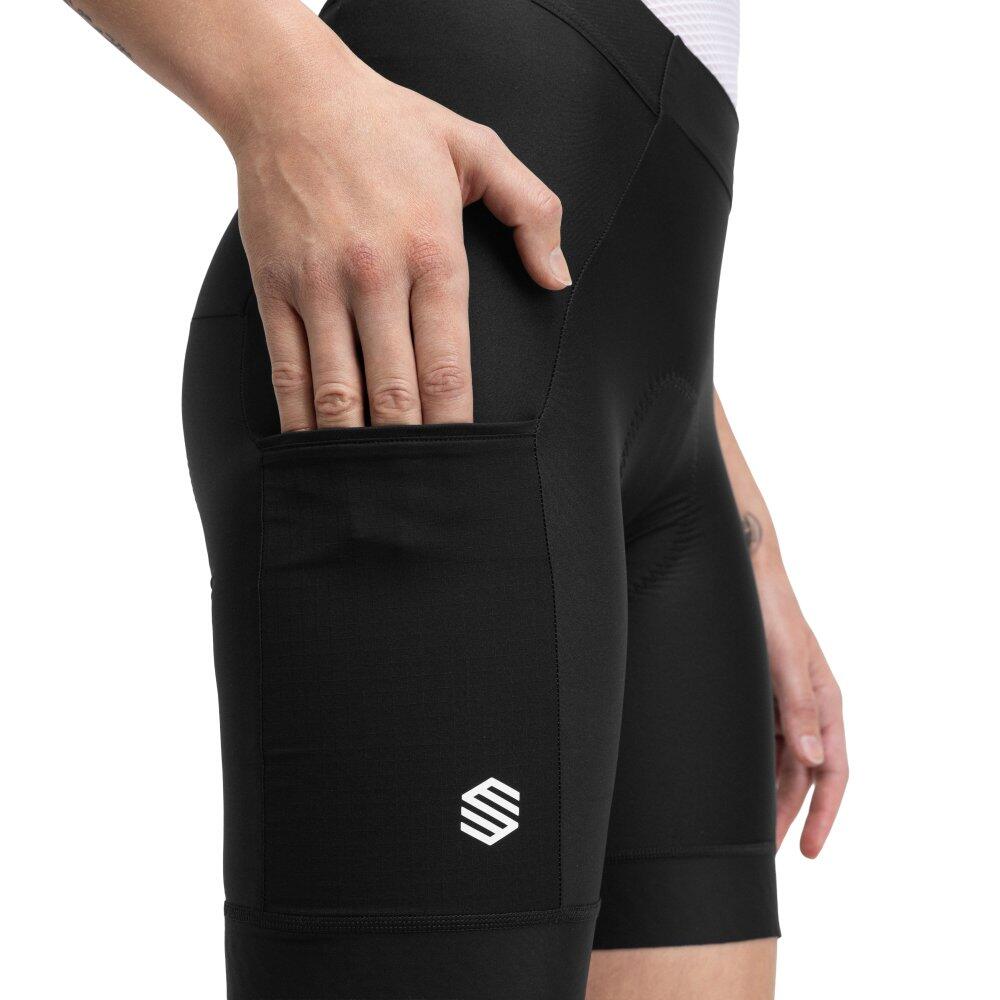 Cuissard sans bretelles cyclotourisme femme Cyclisme Roam Black Noir 4/6