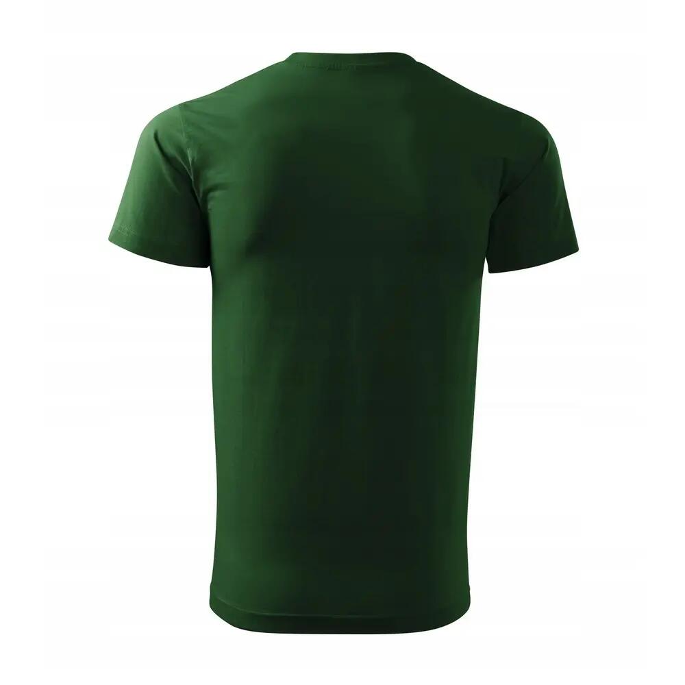 Camiseta New de Pesado para Adultos Unisex Verde Botella 2/4