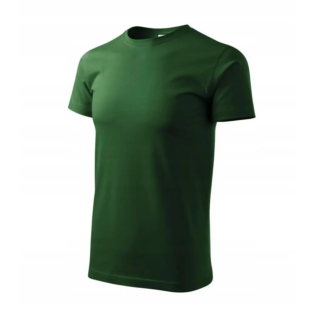 Camiseta New de Pesado para Adultos Unisex Verde Botella 4/4
