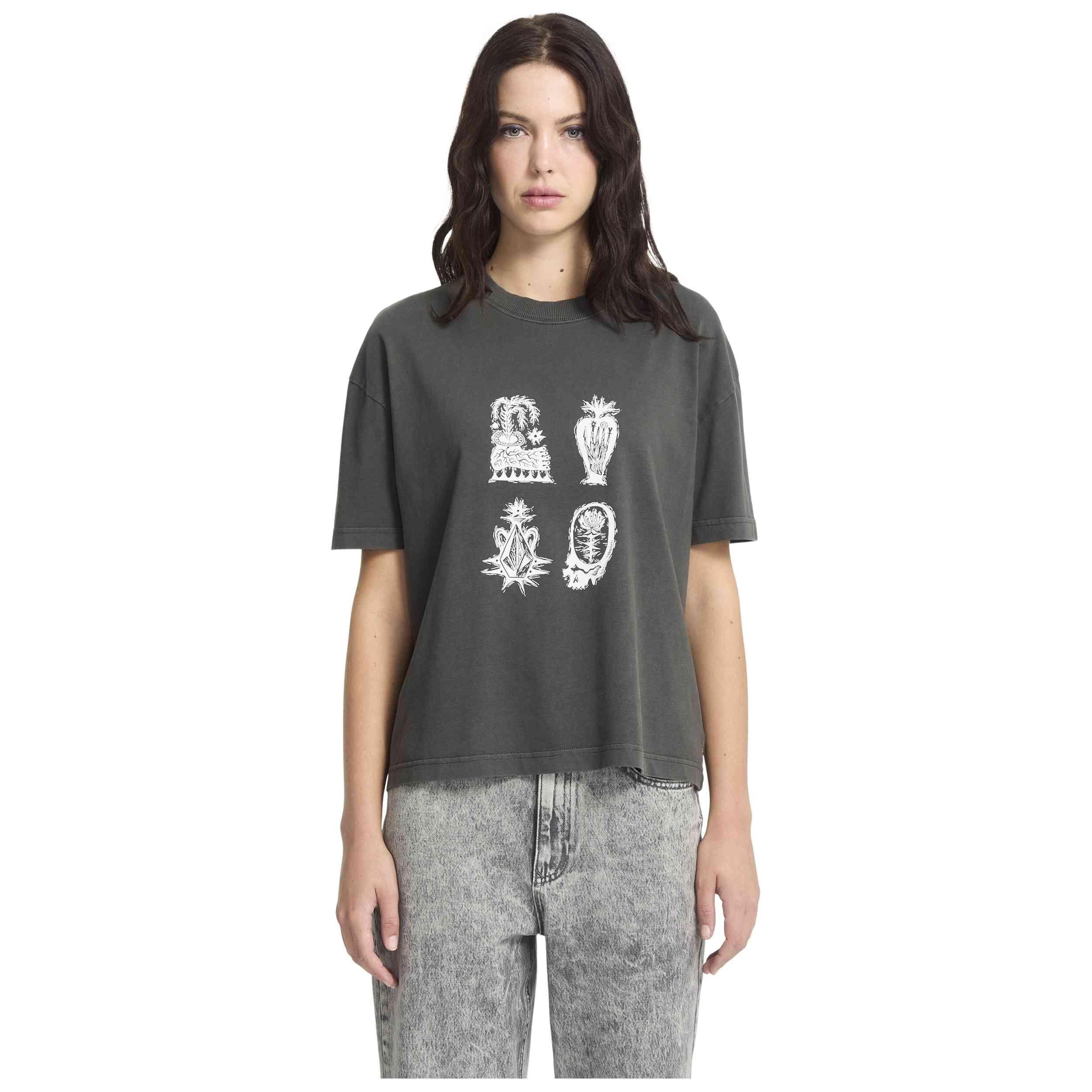 Camiseta de manga corta Volcom modelo B3532509-VBK para mujer 3/5
