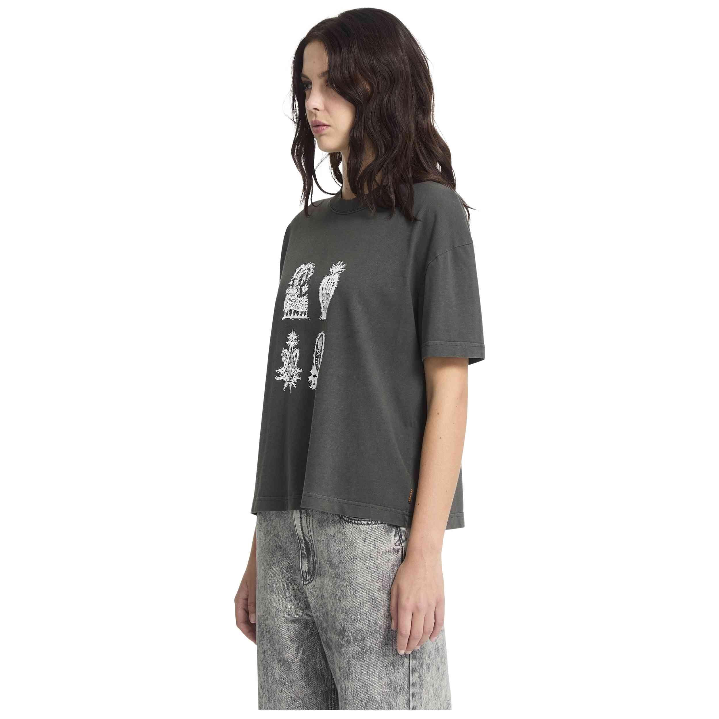 Camiseta de manga corta Volcom modelo B3532509-VBK para mujer 5/5