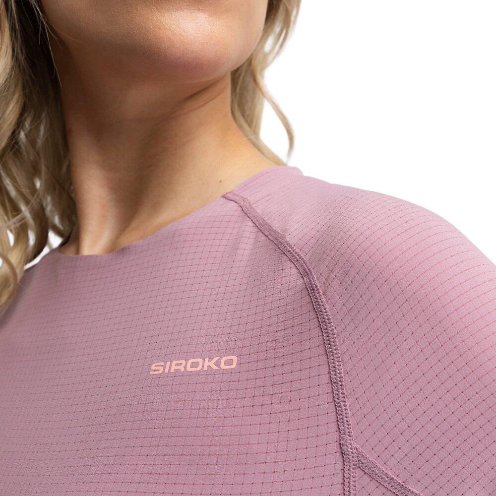 T-shirt técnica de bikepacking para mulher Ciclismo Map Purple Roxo 5/7