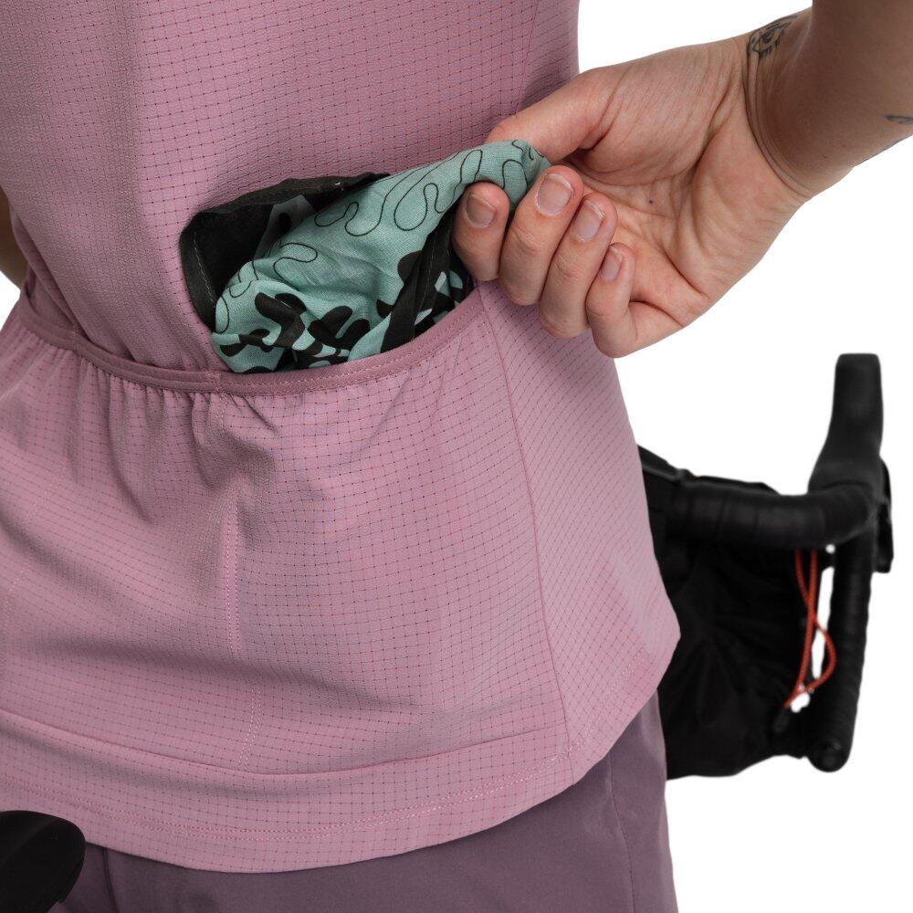Maillot Cycliste Femme BRUNEX – Violet, Taille M, 1/4 Fermeture éclair, état Parfait
