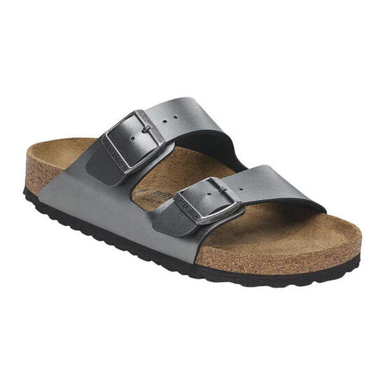 Sandali PelleAdulto Unisex Birkenstock Arizona Argento
