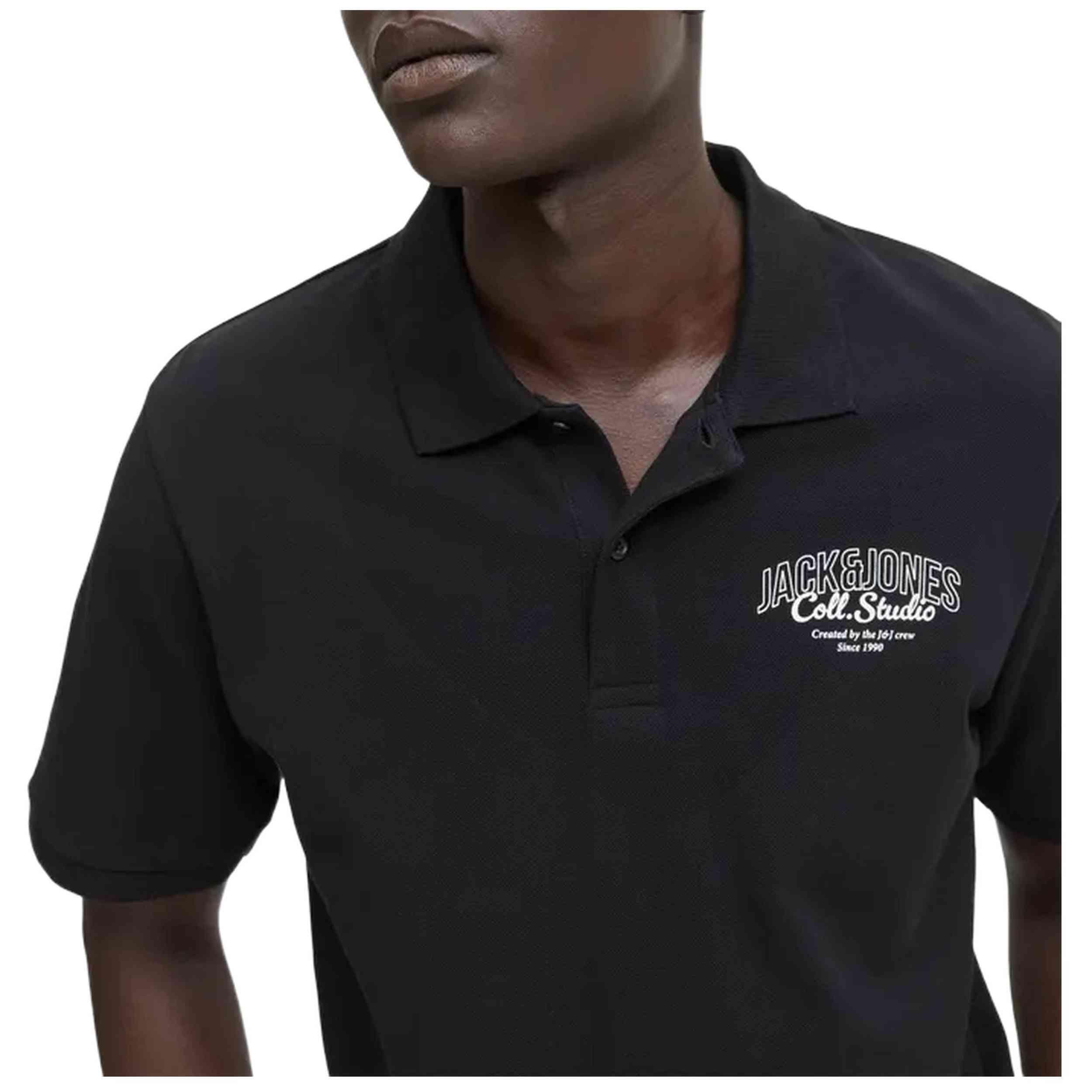 Kurzarm-polo Jack&jones Modell 12279105-BLACK für männer 2/4