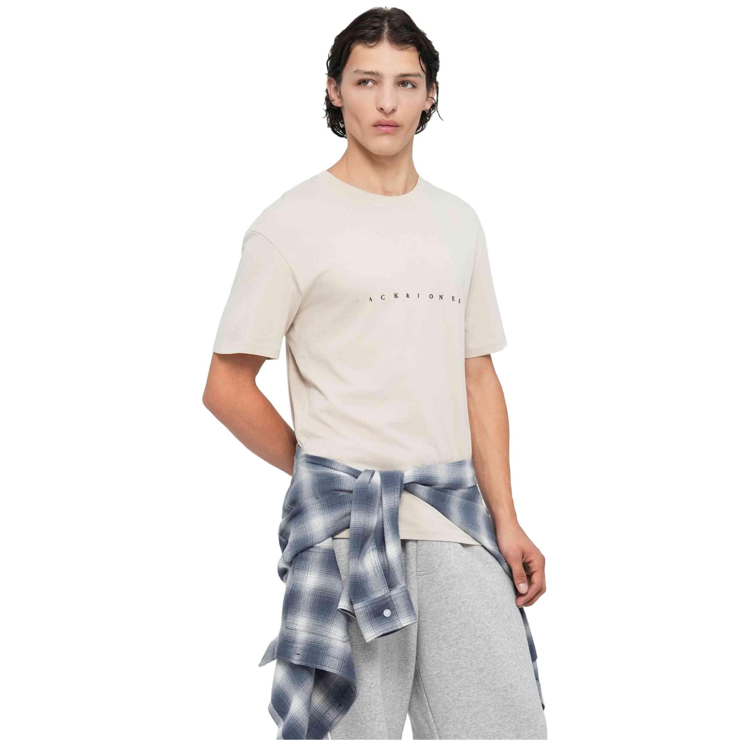 T-shirt Jack&jones modèle 12234746-MOONBEAM pour homme 4/4