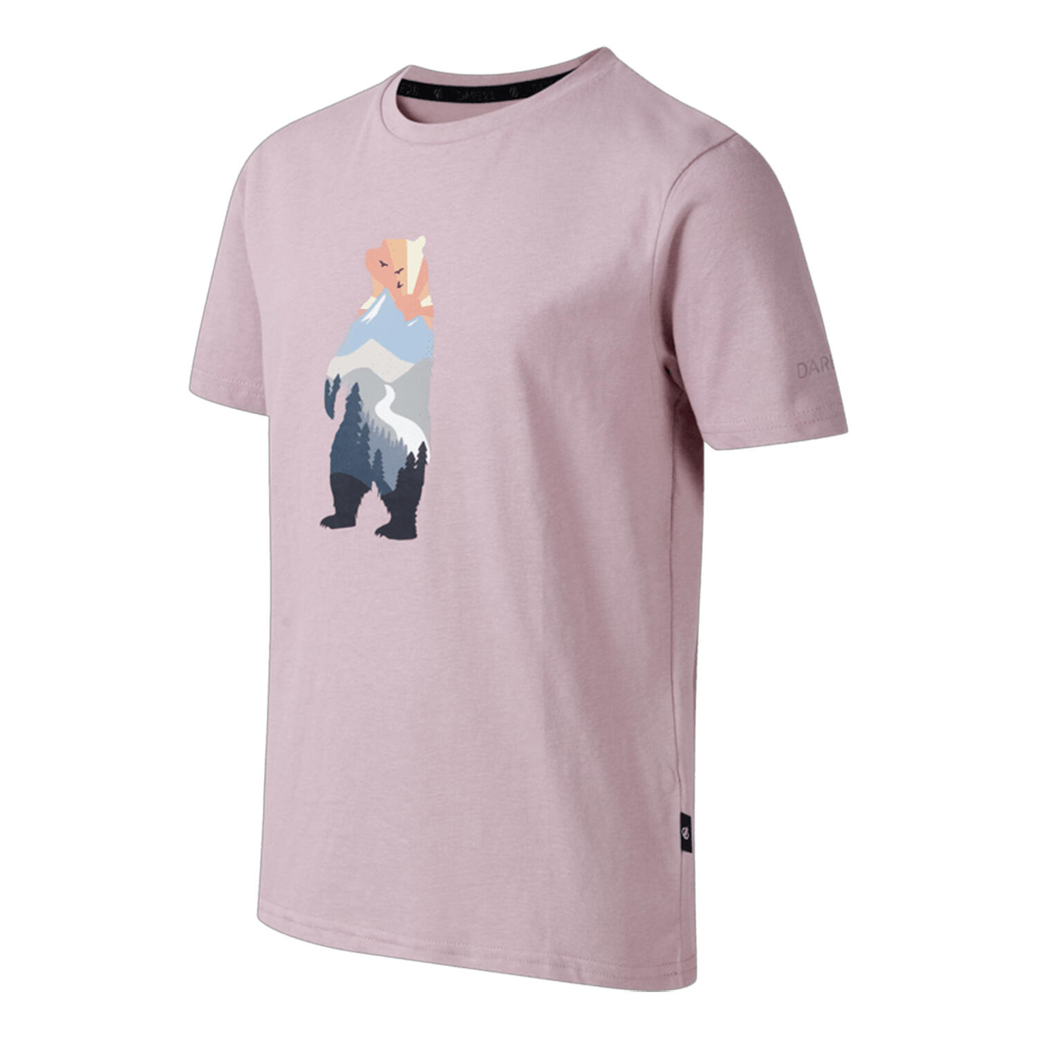 Tshirt Motif/style Ours TRAILBLAZER Enfant (Mauve) 3/4