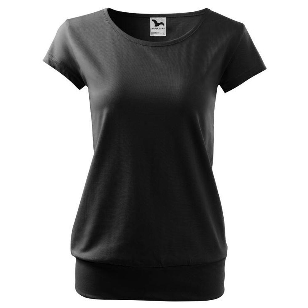 Womens/Ladies City TShirt (Black)