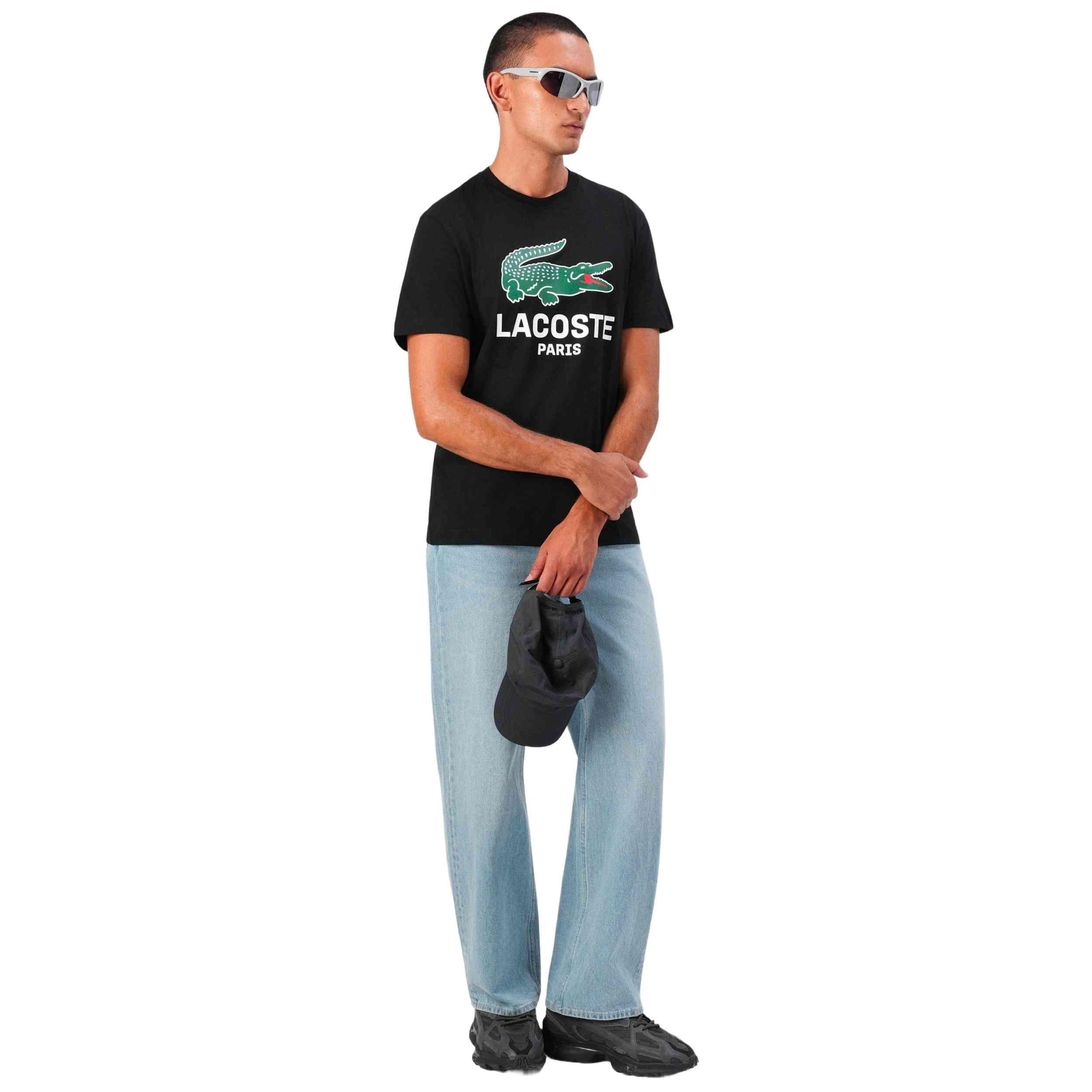 T-shirt Lacoste modèle TH5634-00-BLK pour homme 3/5