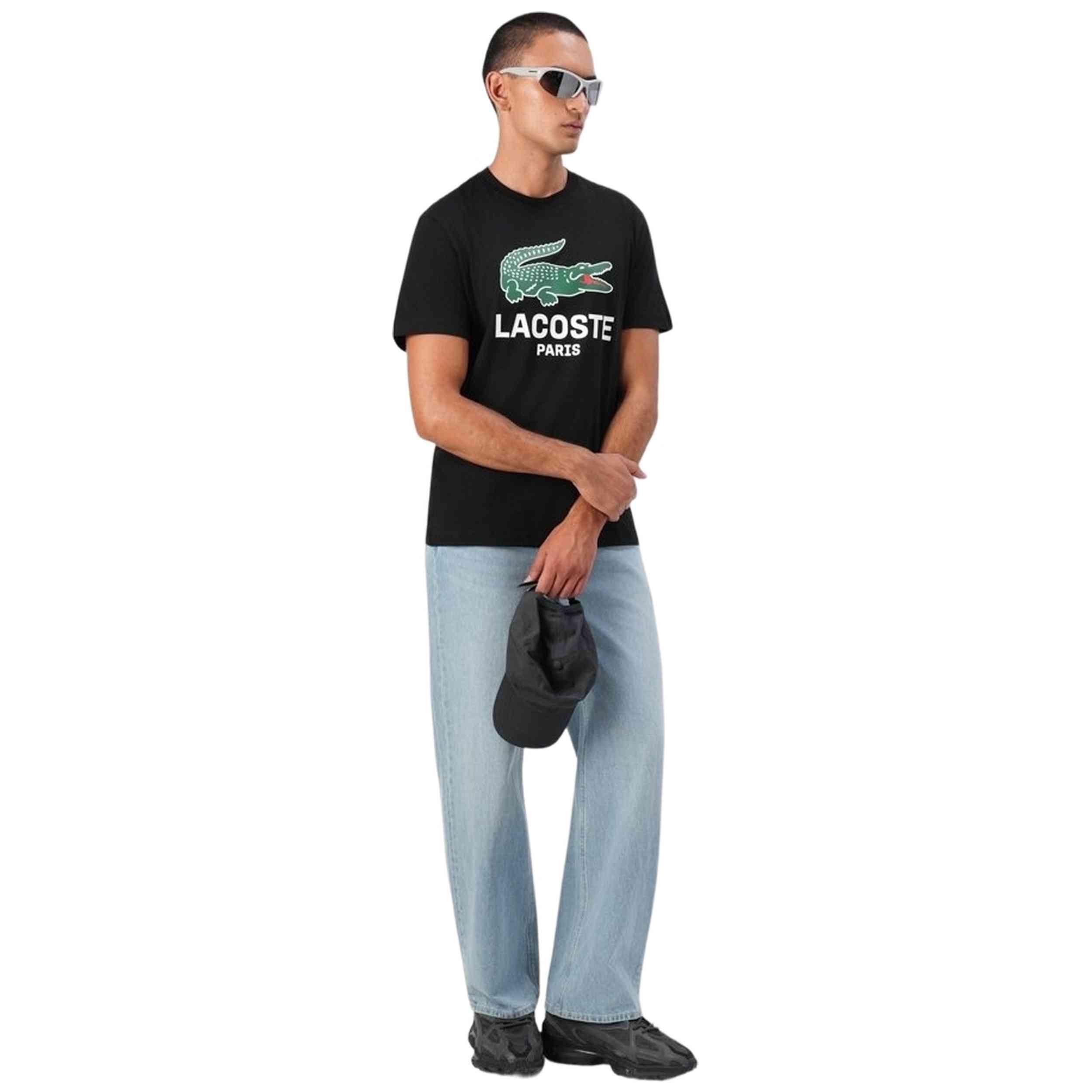 T-shirt Lacoste modèle TH5634-00-BLK pour homme 2/5