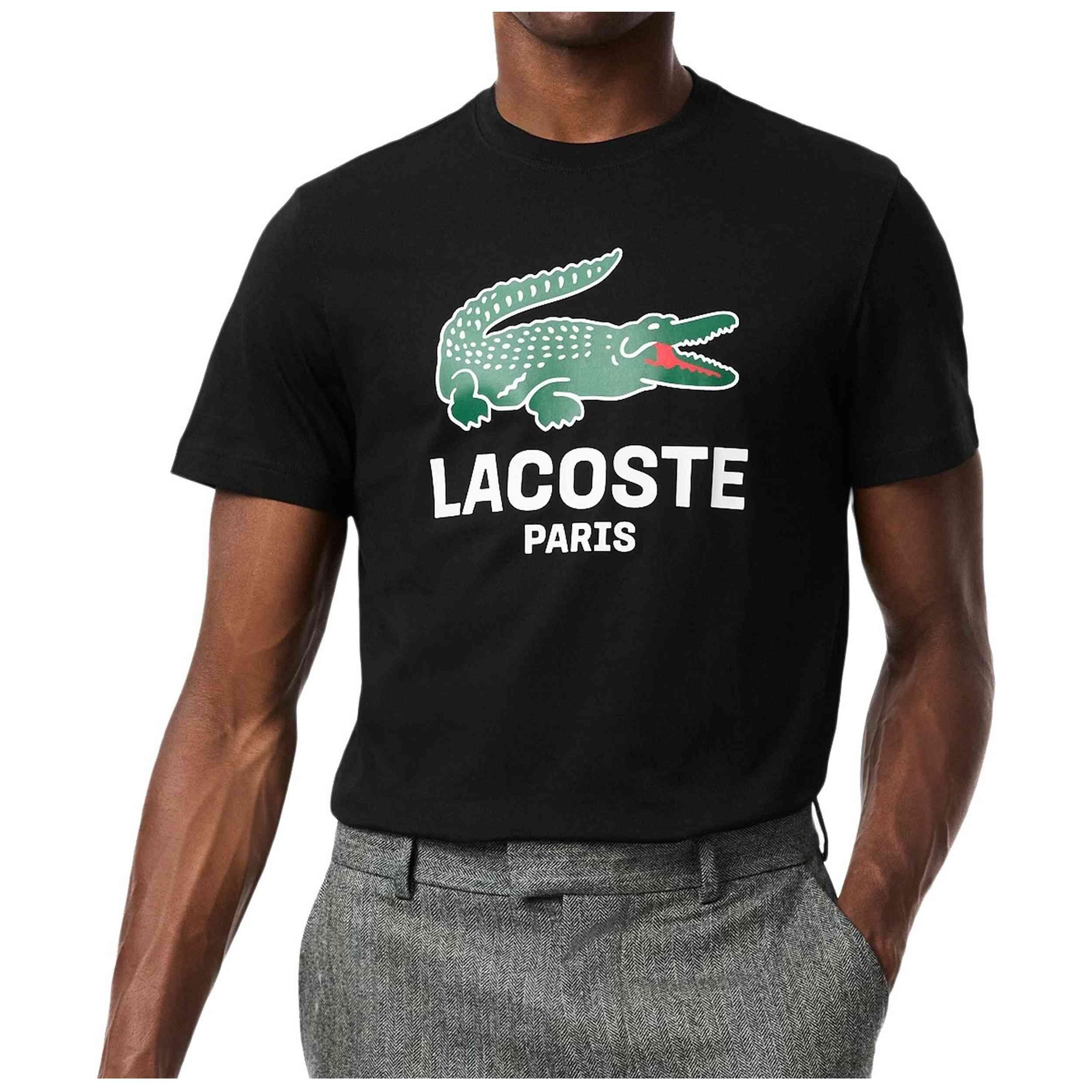 Lacoste T-Shirt Modelo Th5634-00-Blk Para Homem Preto da Decathlon