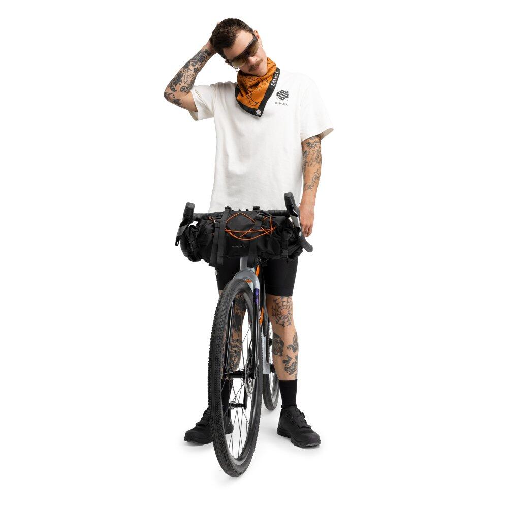 Camiseta holgada manga corta cicloturismo hombre ciclismo Exploring Sand Beige 3/7