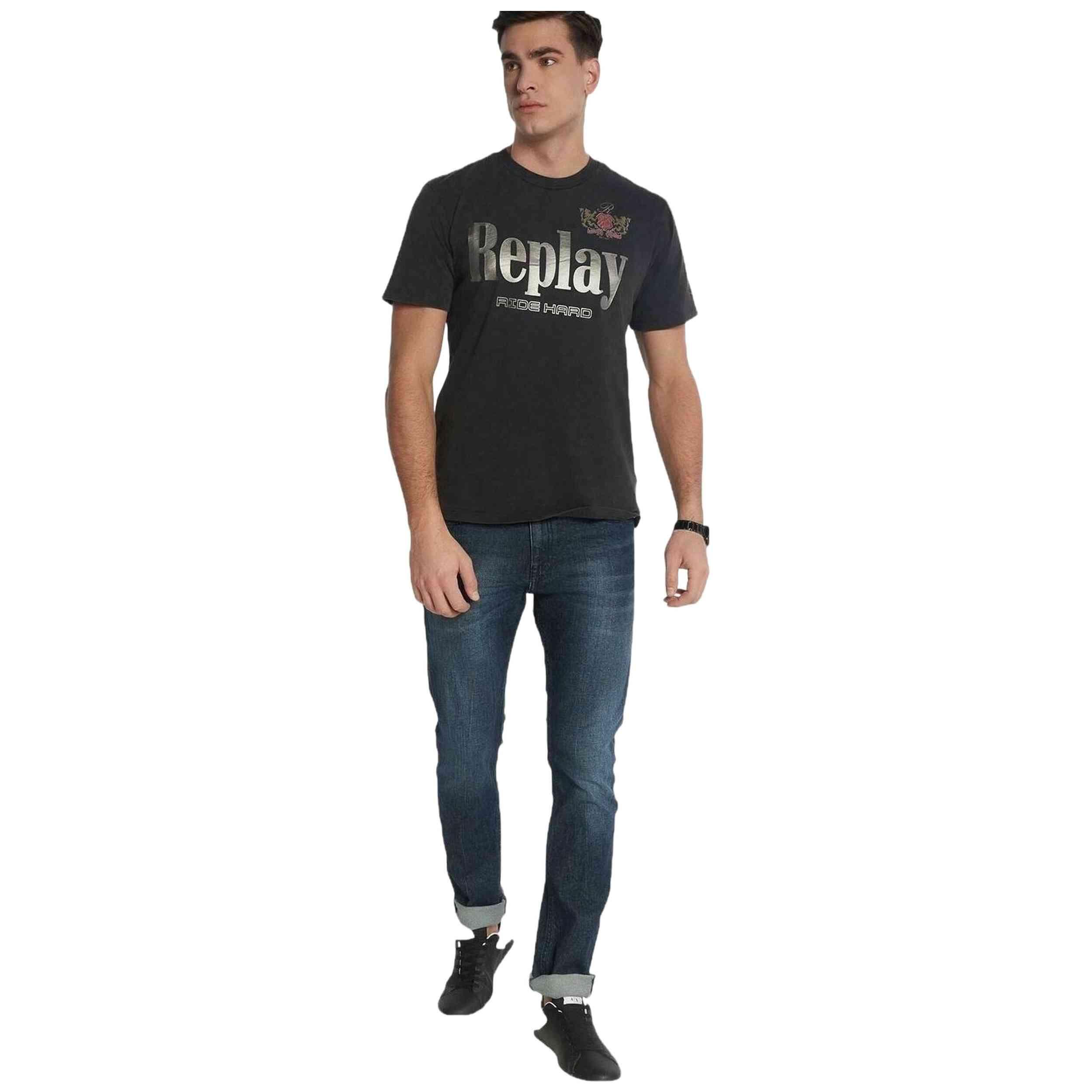 Maglia a maniche corte Replay modello M682000022658LM099 per uomini 2/5