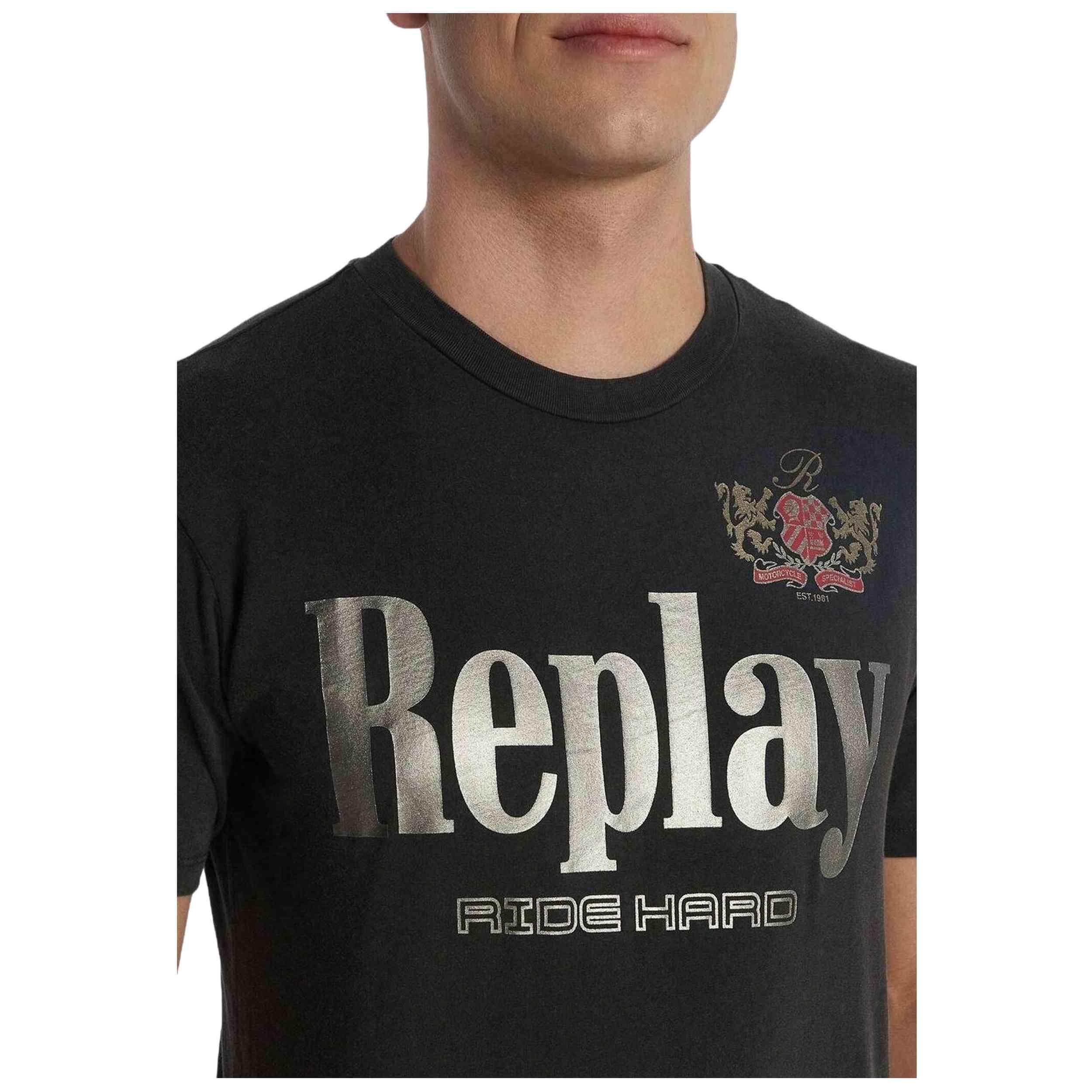 Maglia a maniche corte Replay modello M682000022658LM099 per uomini 4/5