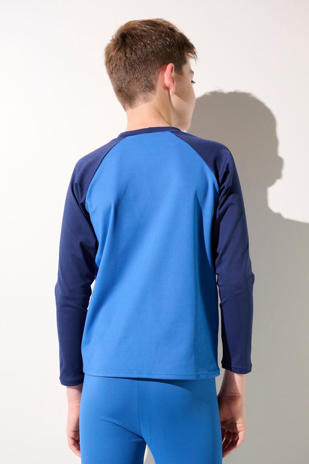 T-shirt de bain anti-UV Enfant (5-14 ans) Bleu, Fidji, UPF 50+ 2/7