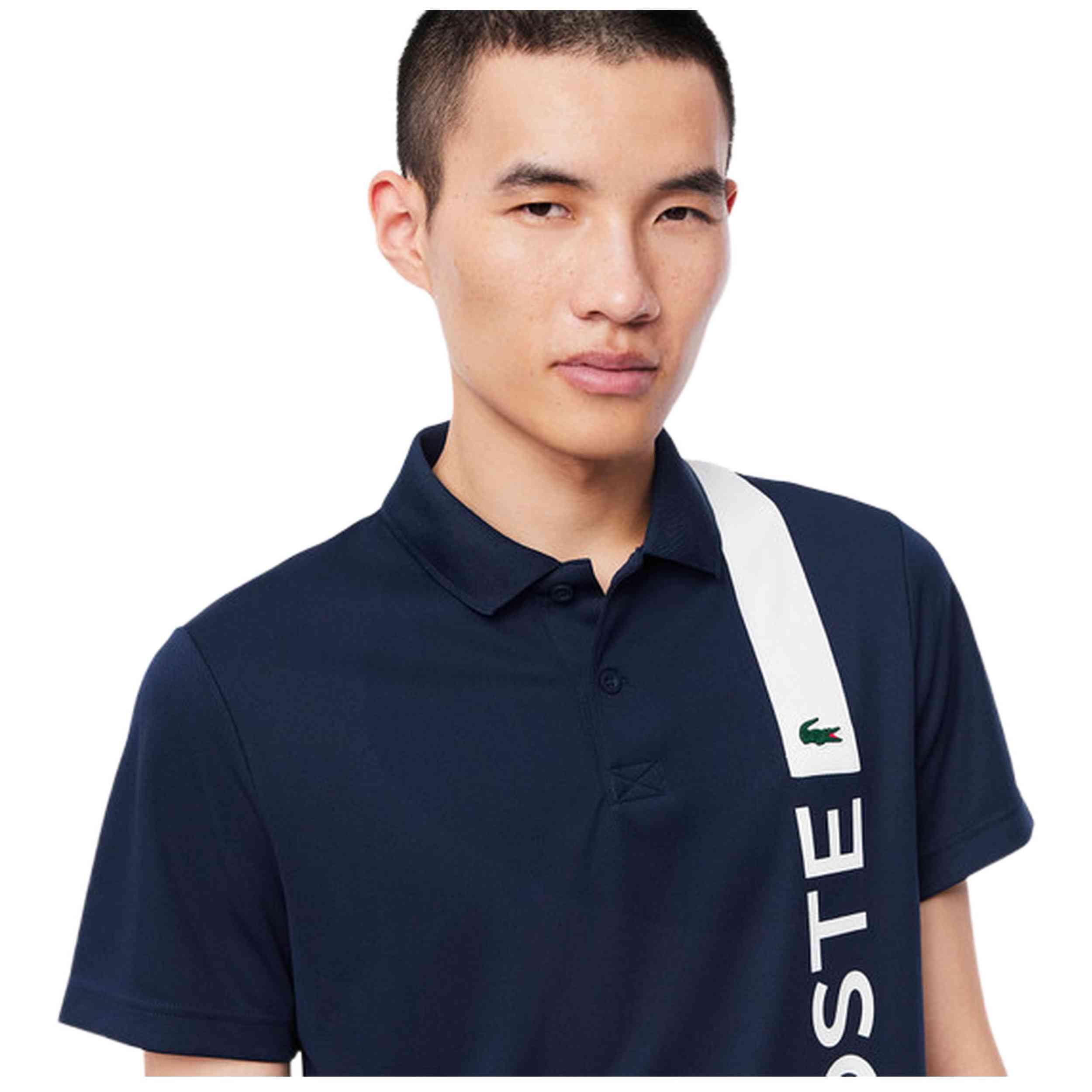 Polo de manga corta Lacoste modelo 077-50516577026387 para hombre 3/4