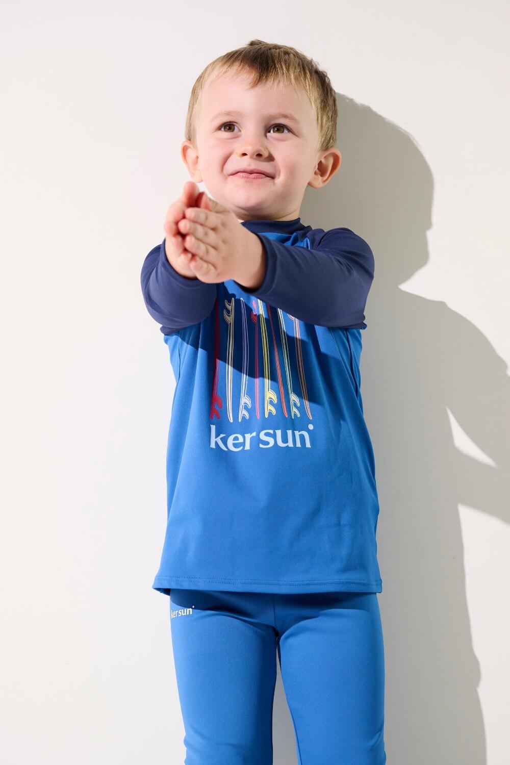 T-shirt de bain anti-UV Enfant (5-14 ans) Bleu, Fidji, UPF 50+ 5/7