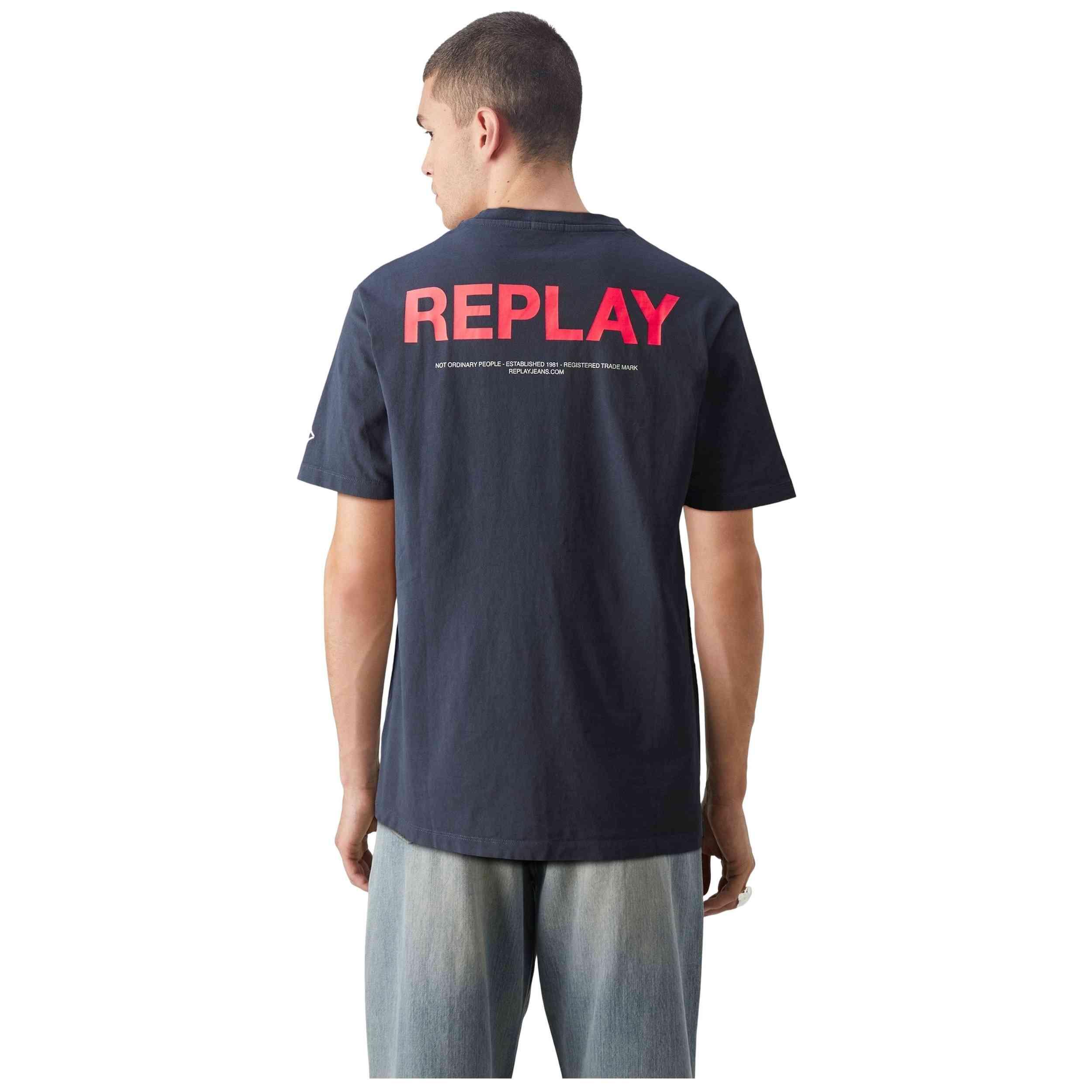 Maglia a maniche corte Replay modello M681500022662G277 per uomini 3/5