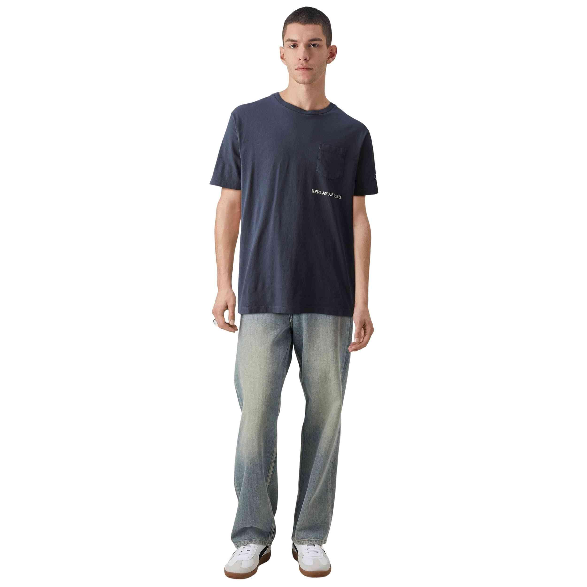Maglia a maniche corte Replay modello M681500022662G277 per uomini 2/5