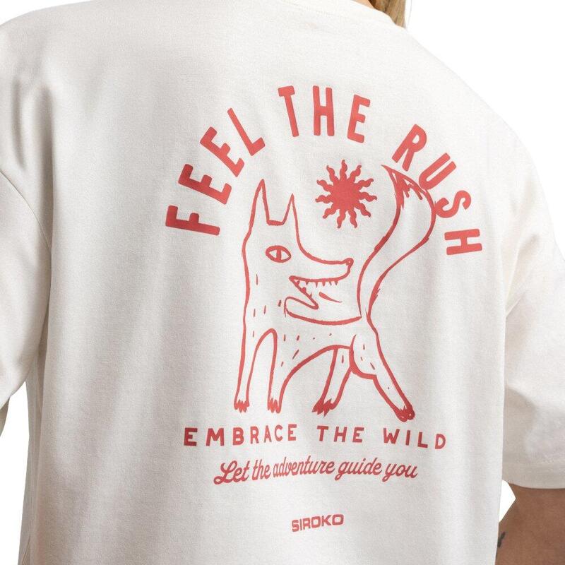 Femei relaxat se potrivesc cu mânecă scurtă bikepacking T-shirt Feel Sand Bej