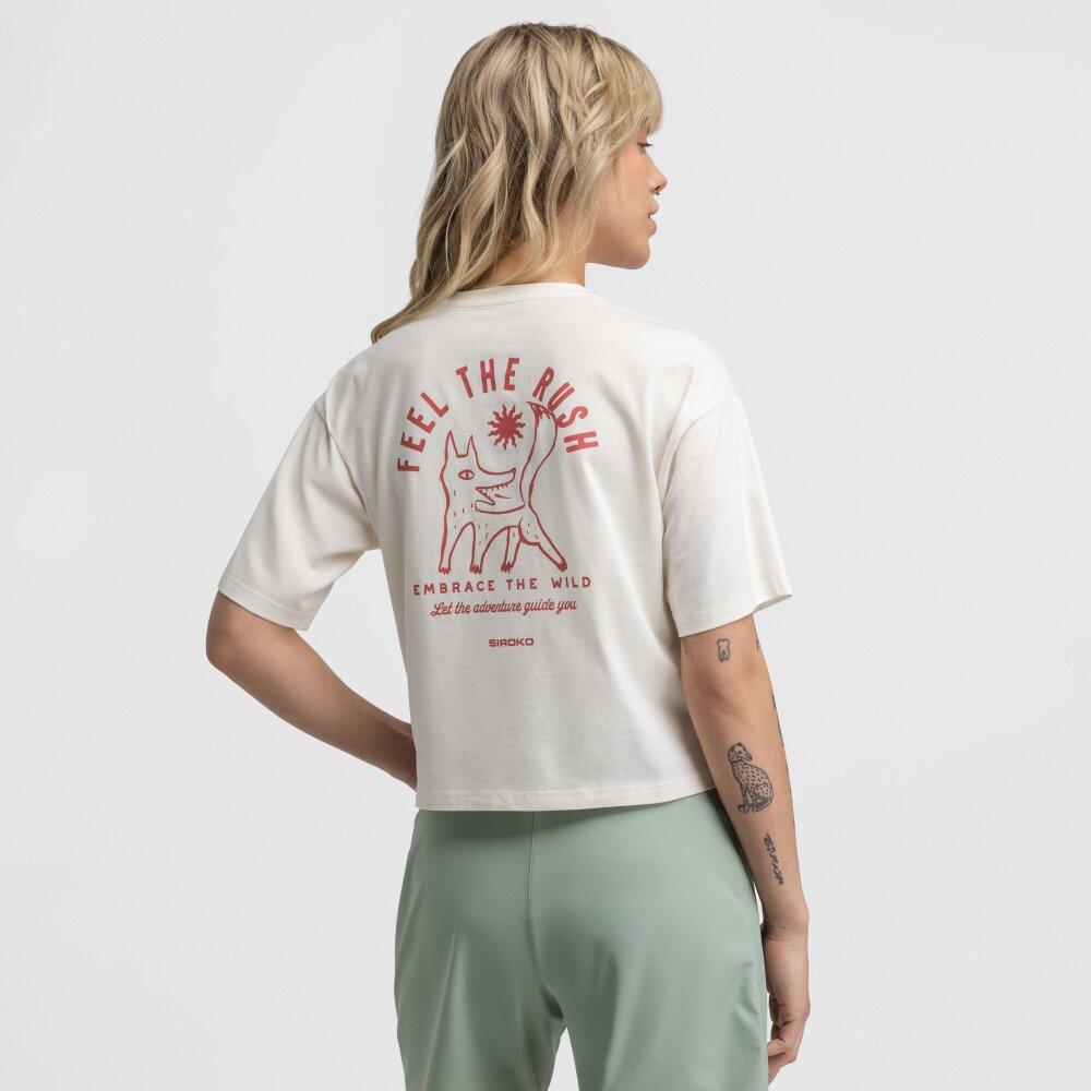 Camiseta holgada manga corta cicloturismo mujer ciclismo Feel Sand Beige 6/6