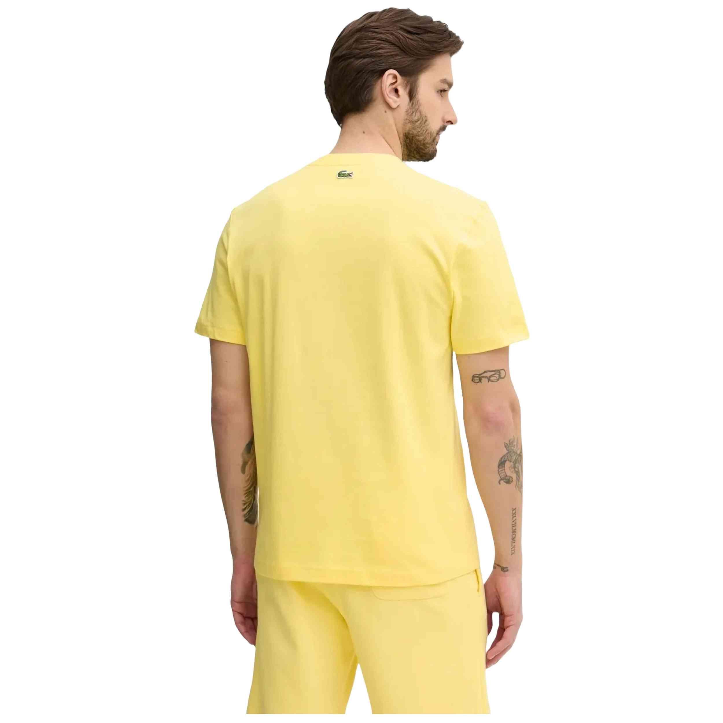 Maglia a maniche corte Lacoste modello TH0284-00-GZI per uomini 3/5