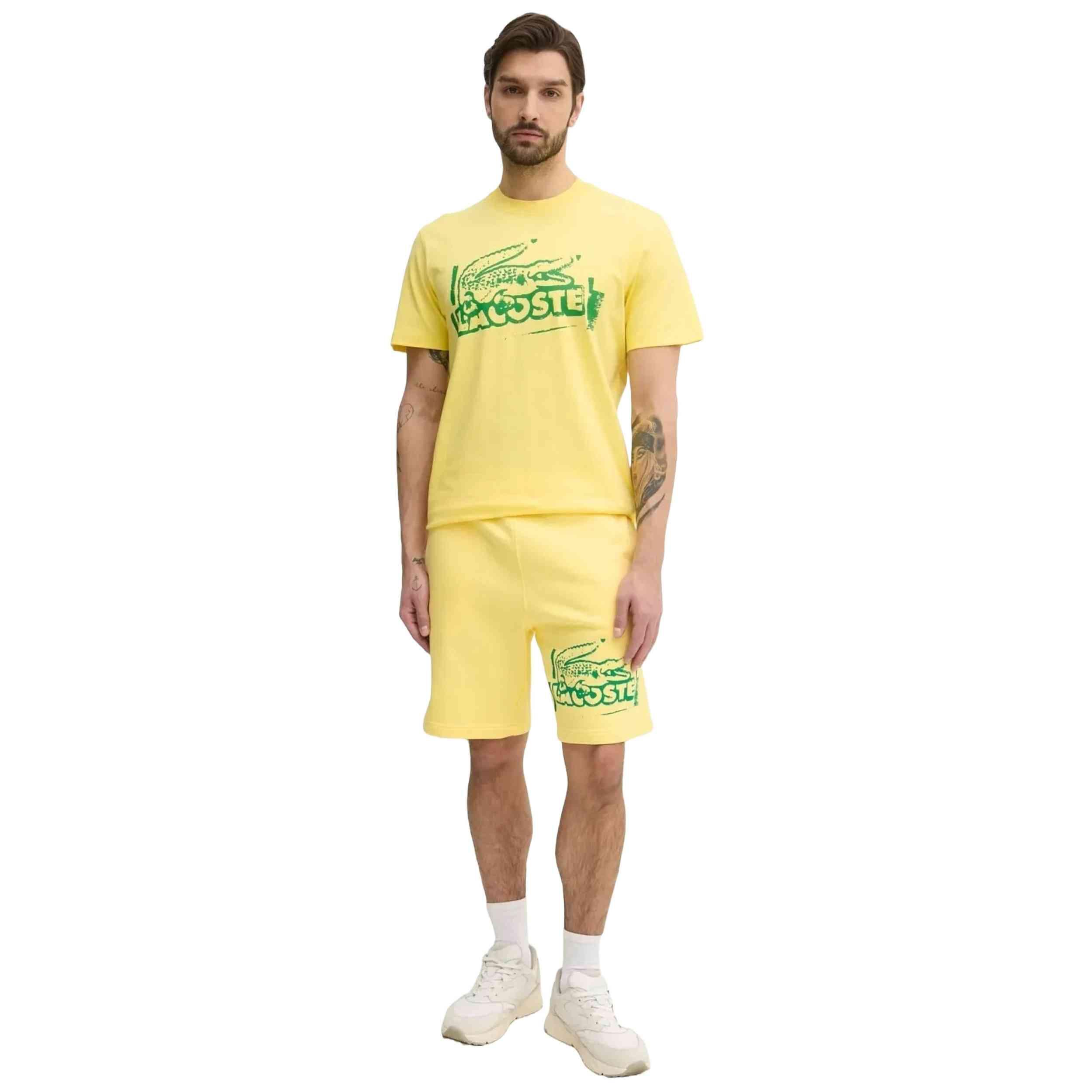 Maglia a maniche corte Lacoste modello TH0284-00-GZI per uomini 2/5