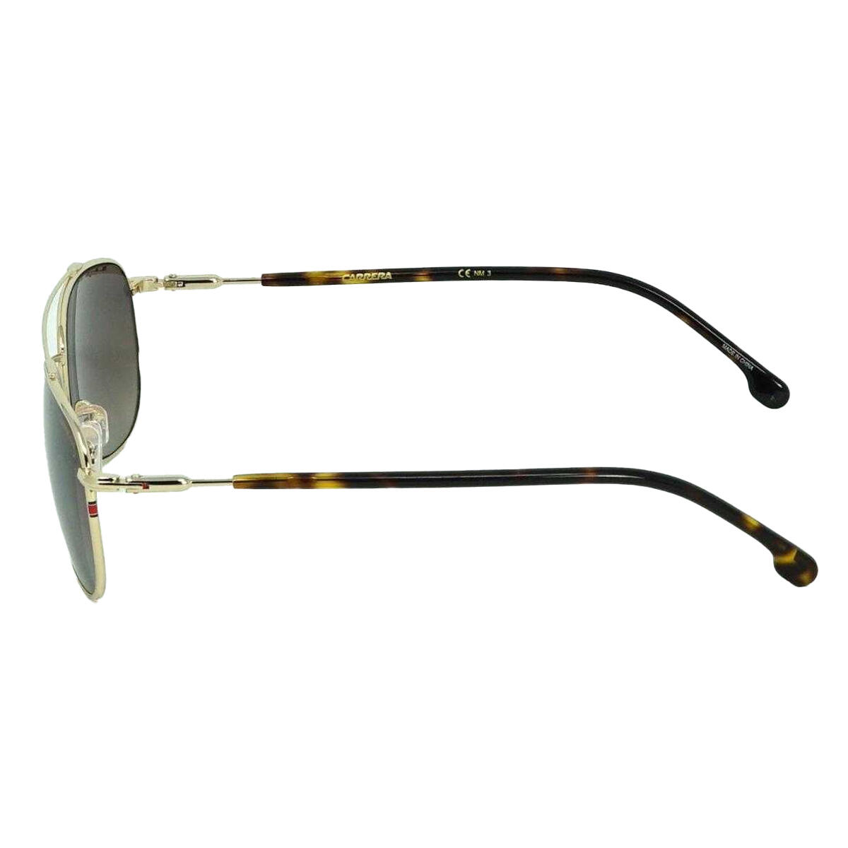 UnifarbenSonnenbrille für Damen Unisex Herren Gold 2/3
