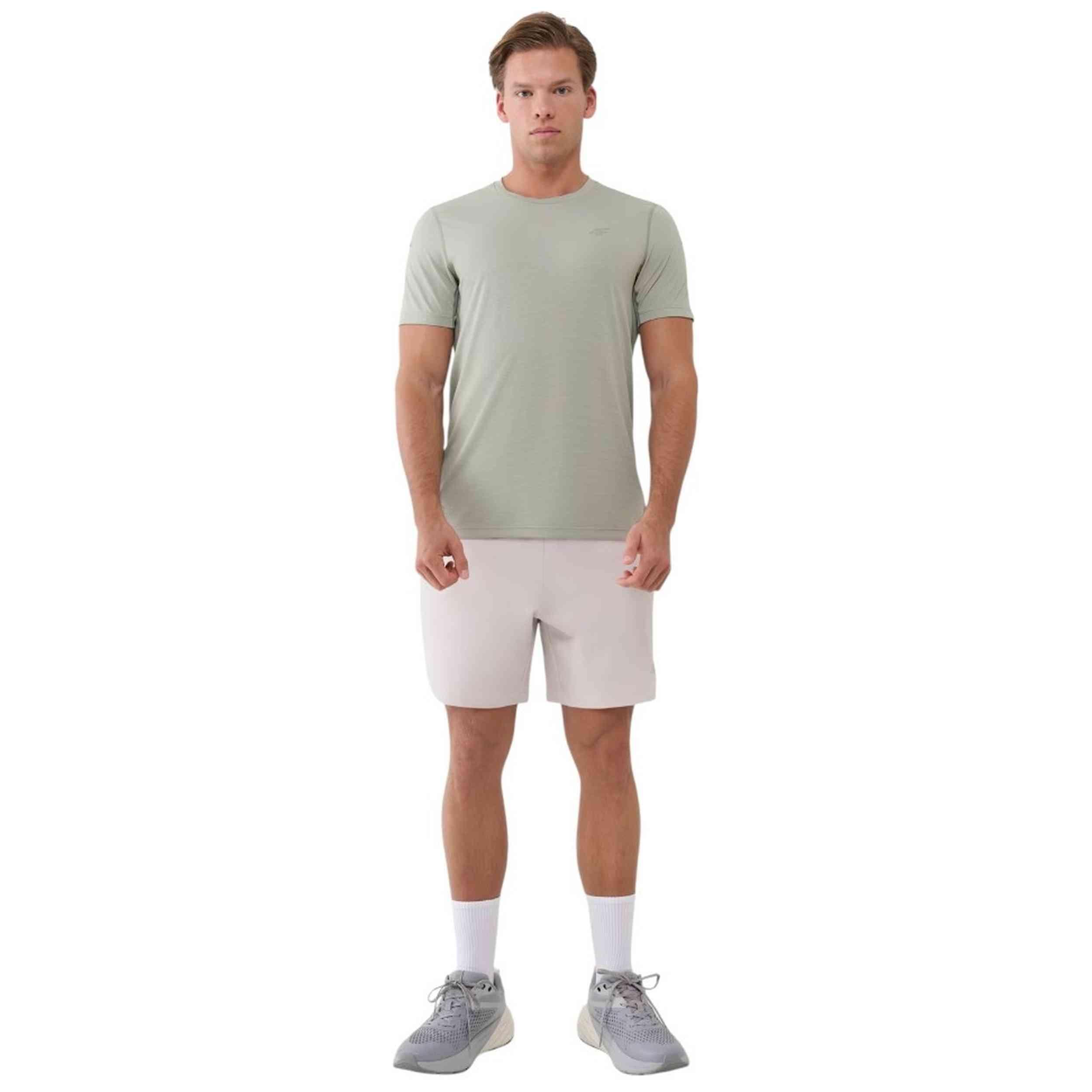 T-shirt met korte mouwen 4f model 4FWSS25TFTSM1215-44S voor mannen 3/4