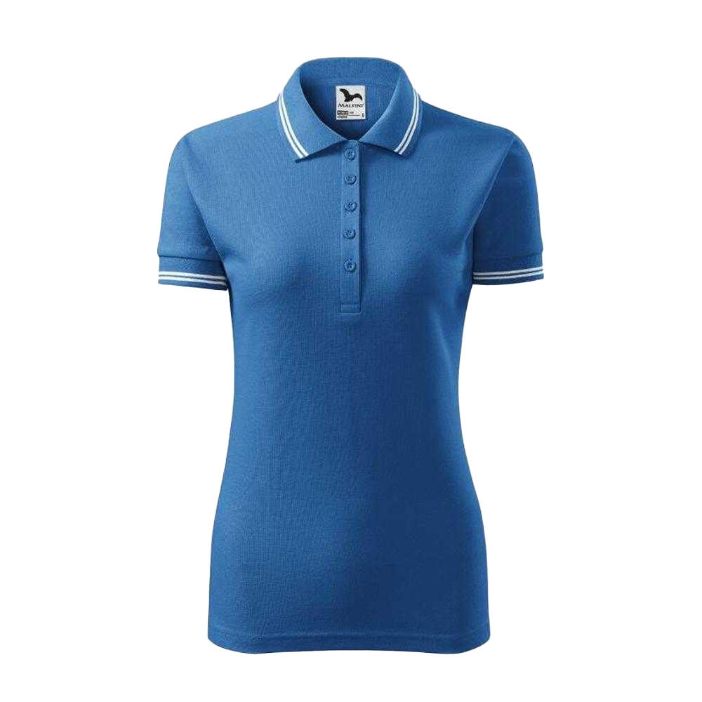 Womens/Ladies Urban Polo Shirt (Azure Blue)