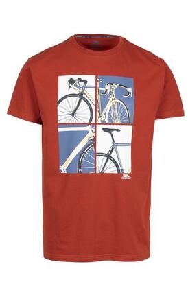 Trespass T-shirt Homme Manches Courtes Col Rond Imprimé 180 g/m² Séchage Rapide