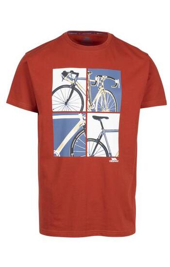 Trespass T-shirt Homme Manches Courtes Col Rond Imprimé 180 g/m² Séchage Rapide