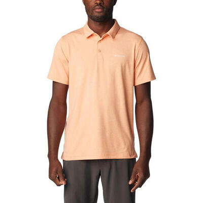 Heren tech trail poloshirt (oranje)