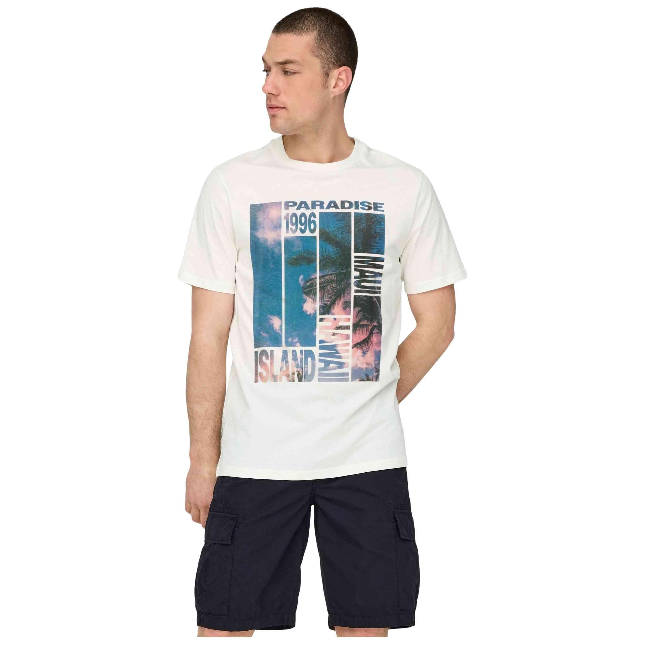 T-shirt Only & sons modèle 22029454-ISLAND pour homme 3/5