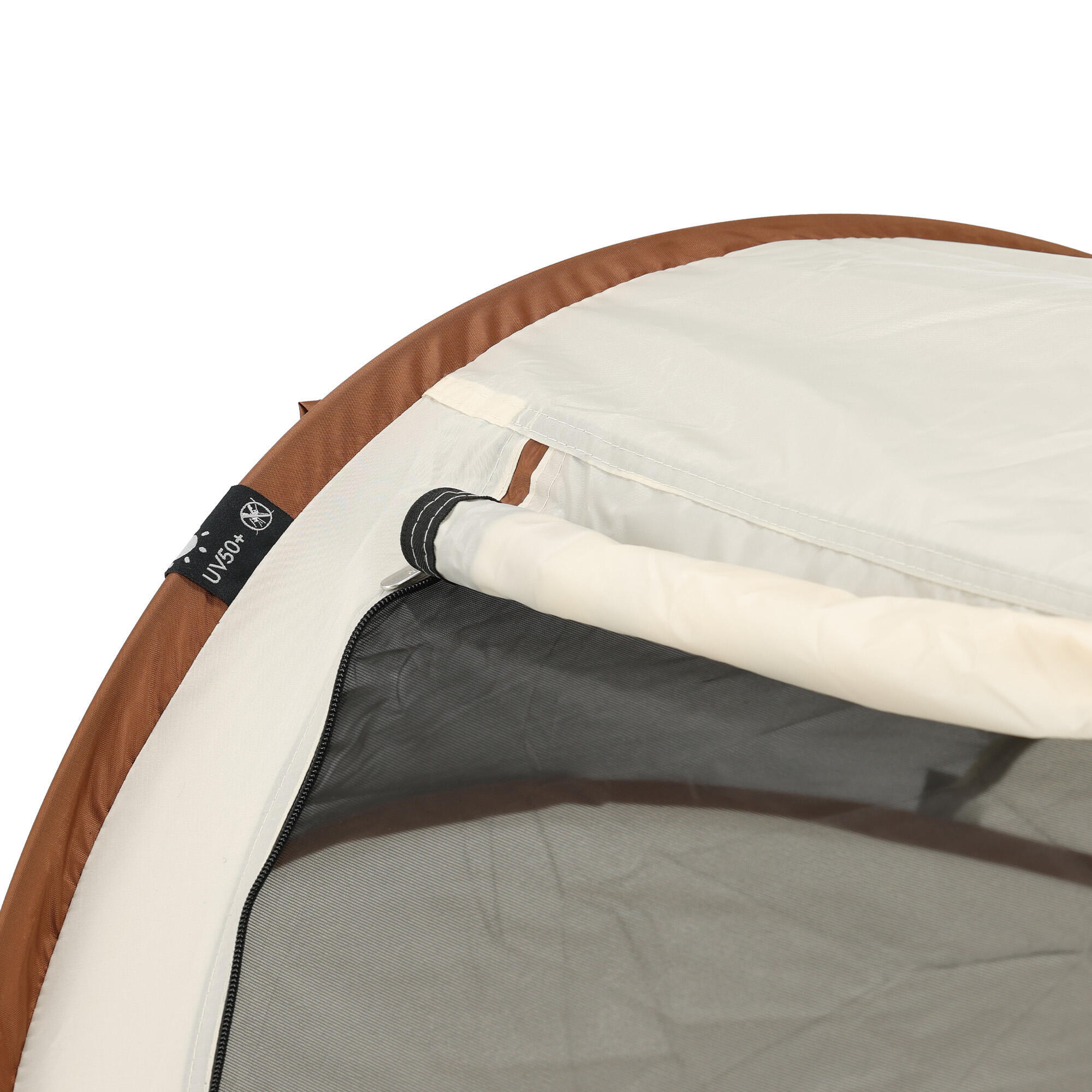 Lit de Camping Luxe pour Tout-Petit – Matelas Autogonflant Inclus – Sable 4/6