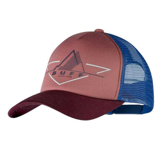 Casquette Trucker Motif/style Logo (Bleu / Rose)