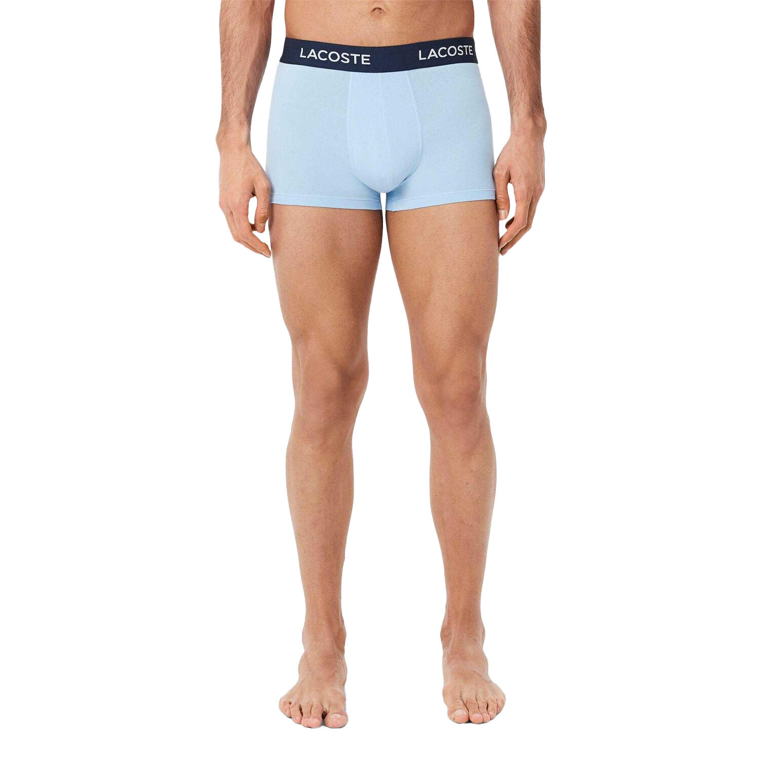 Mens Cotton Stretch Boxer Shorts (Pack of 3) (Light Blue/Blue/Navy) 2/4