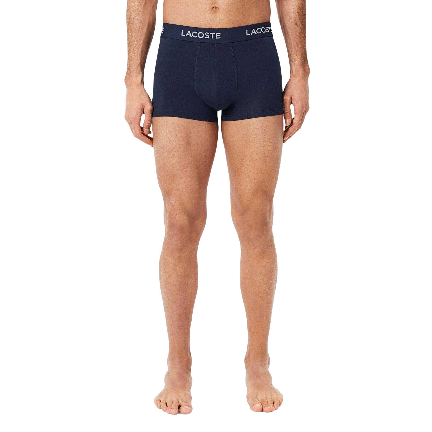 Mens Cotton Stretch Boxer Shorts (Pack of 3) (Light Blue/Blue/Navy) 4/4